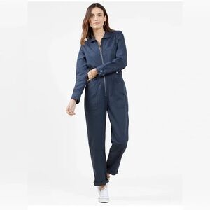 Outerknown Depot Jumpsuit, dark green, size S